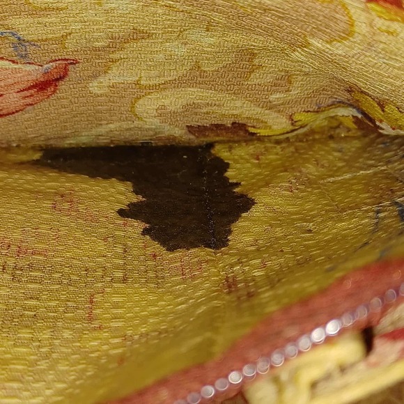 Brighton Ferrara Croc Embossed Leather Satchel Bag Burgundy Heart Charm - Picture 11 of 16